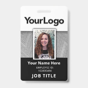 Custom Professional Corporate Employee Photo Name Badge