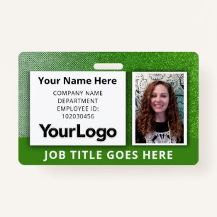 Custom Professional Corporate Employee Photo Name Badge