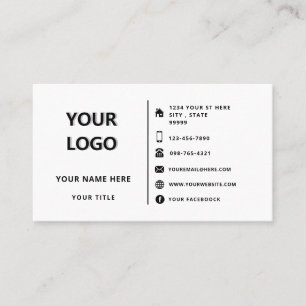 Custom Professional Design Business Card with Logo