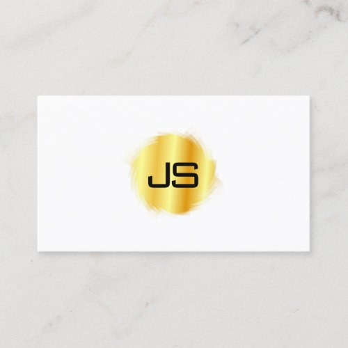 Custom Professional Elegant Simple Template Gold Business Card