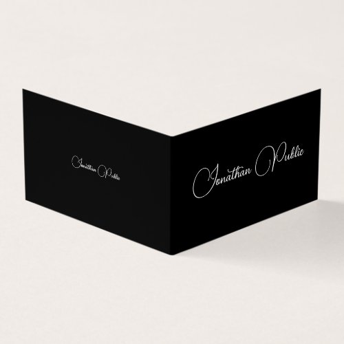 Custom Professional Elegant Template Modern Folded Business Card