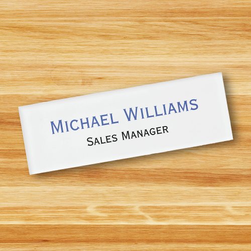 Custom Professional Executive Title Plain Magnetic Name Tag