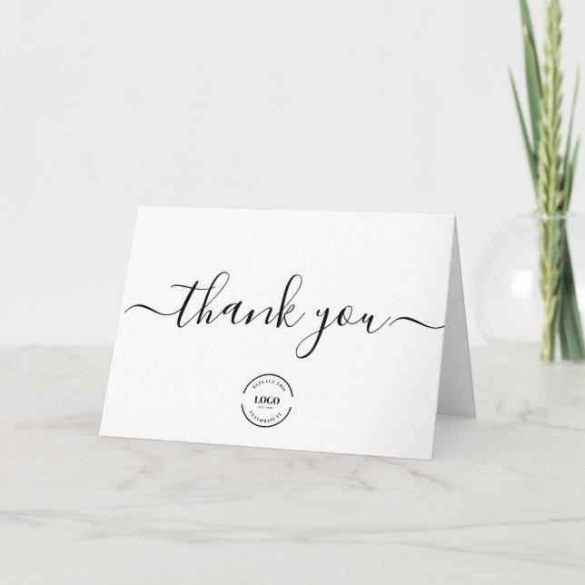 Custom Professional LOGO customer appreciation Thank You Card (Front)
