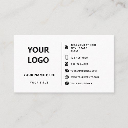 Custom Professional Logo Design Corporatie Modern  Business Card