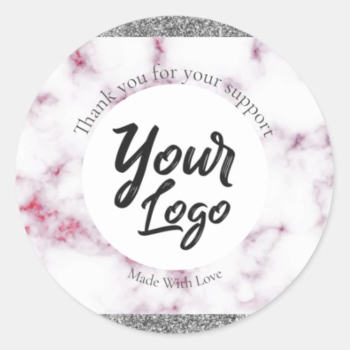 Custom Professional Luxe business label round 