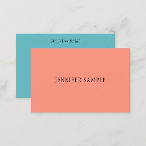 Custom Professional Modern Elegant Colors Template Business Card