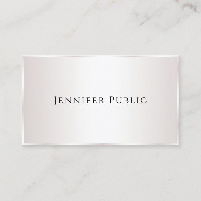 Custom Professional Modern Elegant Template Business Card (Front)