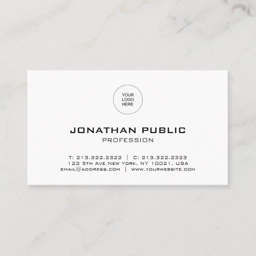 Custom Professional Modern Elegant Template Business Card