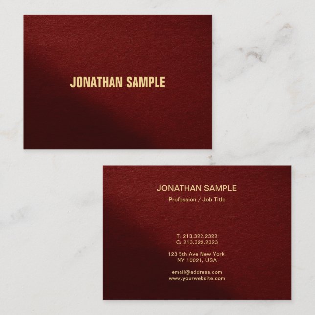 Custom Professional Modern Elegant Template Mighty Business Card (Front/Back)