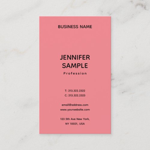 Custom Professional Modern Vertical Template Top Business Card
