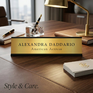 Custom Professional Name Plate – Name & Title
