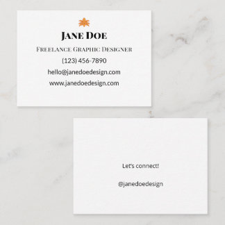 Custom Professional or Personal Contact Cards