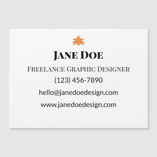 Custom Professional or Personal Contact Cards (Front)