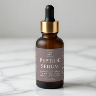 Custom Professional Peptide Serum Skincare Label