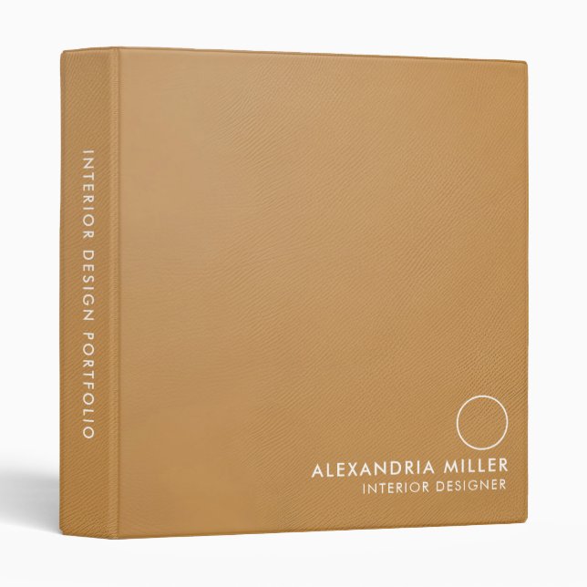 Custom Professional Photo Portfolio Binder (Front/Spine)