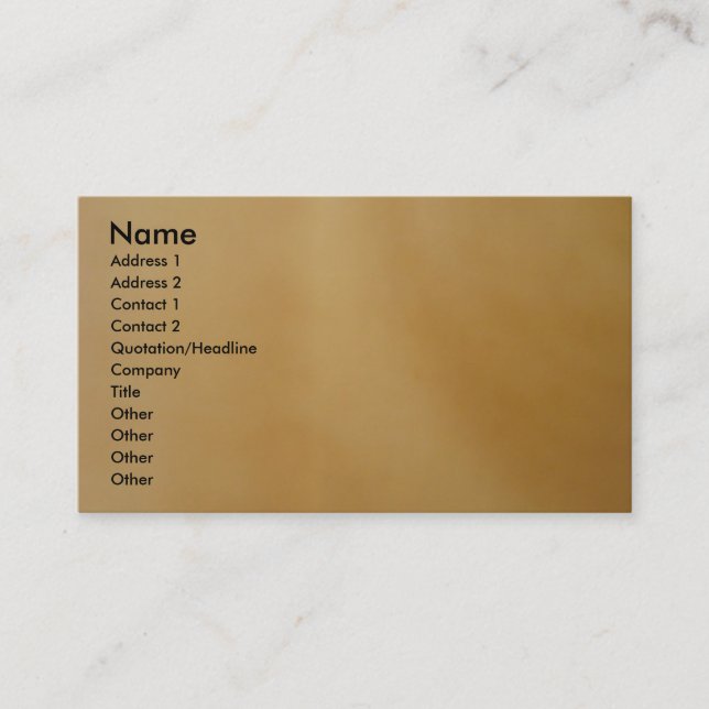 Custom Profile Card (Front)