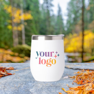 Custom Promo Business Logo Wine Tumbler