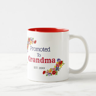 Custom Promoted To Grandma Mug