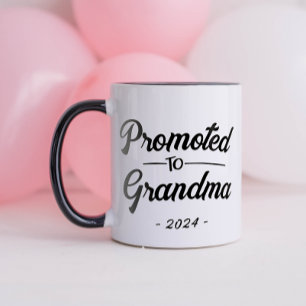 Custom Promoted to Grandma Mug