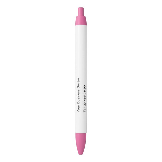 Custom Promotional Business Info Your Company Pen (Front Vertical)