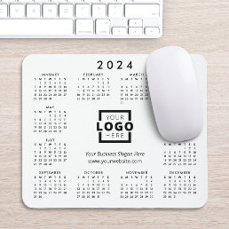 Custom Promotional Business Logo 2024 Calendar Mouse Pad