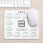 Custom Promotional Business Logo 2025 Calendar Mouse Pad<br><div class="desc">Create your own personalized 2025 calendar mouse pads with your own company logo, business slogan and contact information. You can easily change the background color to match your corporate colors. Makes a great promotional giveaway or corporate gift for customers, vendors, employees or other special people. No minimum order quantity and...</div>