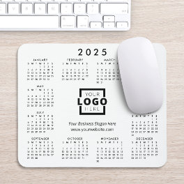 Custom Promotional Business Logo 2025 Calendar Mouse Pad