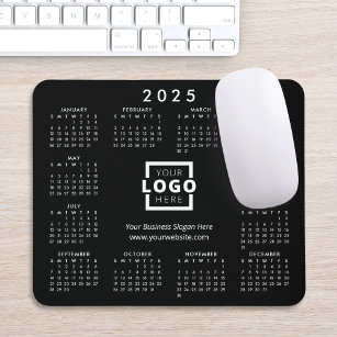 Custom Promotional Business Logo 2025 Calendar Mouse Pad