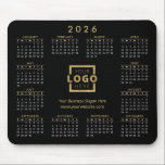Custom Promotional Business Logo 2026 Calendar Mouse Pad<br><div class="desc">Create your own personalized 2026 calendar mouse pads with your own company logo, business slogan and contact information. You can easily change the background color to match your corporate colors. Makes a great promotional giveaway or corporate gift for customers, vendors, employees or other special people. No minimum order quantity and...</div>