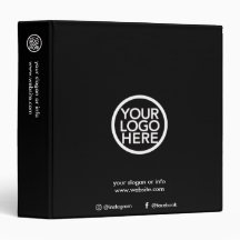 Custom Promotional Business Logo 3 Ring Binder