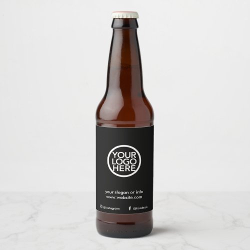 Custom Promotional Business Logo Beer Bottle Label