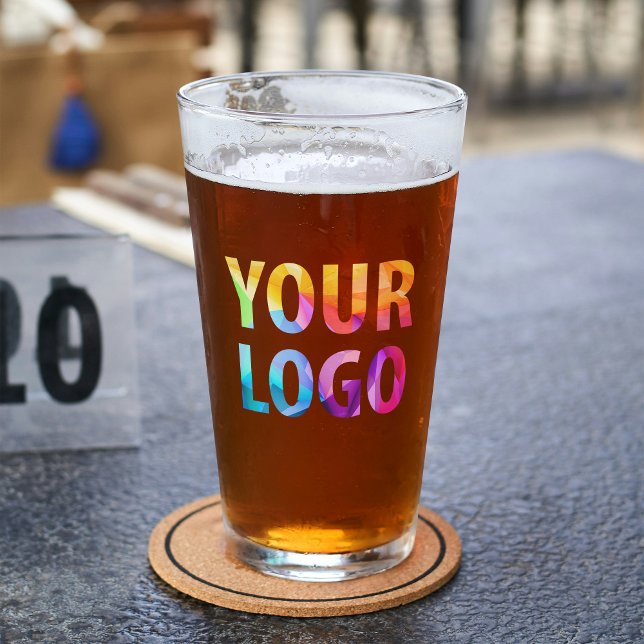 Custom Promotional Business Logo Branded Glass (Creator Uploaded)