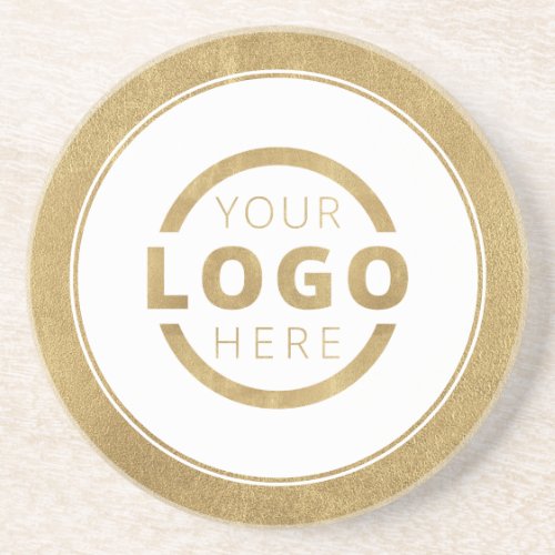 Custom Promotional Business Logo Branded Gold Coaster