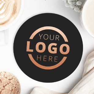 Custom Promotional Business Logo Branded Round Paper Coaster