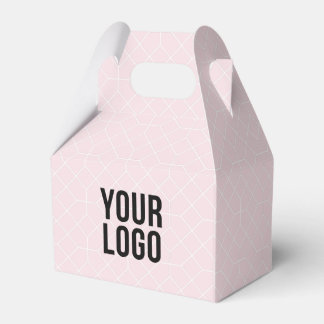 Custom promotional business logo favor boxes