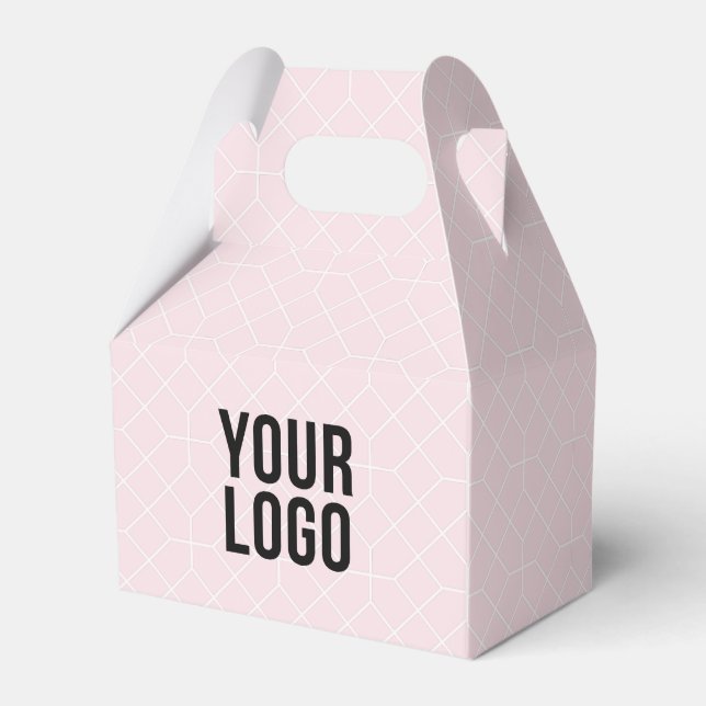 Custom promotional business logo favor boxes (Back Side)