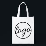 Custom Promotional Business Logo Grocery Bag<br><div class="desc">Custom Reusable Grocery Bag featuring your business logo.  These Reusable Grocery Bags make great promotional items for giving to clients,  employees or as swag at trade shows and corporate events.</div>