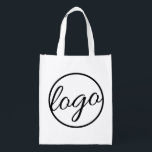 Custom Promotional Business Logo Grocery Bag<br><div class="desc">Custom Reusable Grocery Bag featuring your business logo.  These Reusable Grocery Bags make great promotional items for giving to clients,  employees or as swag at trade shows and corporate events.</div>