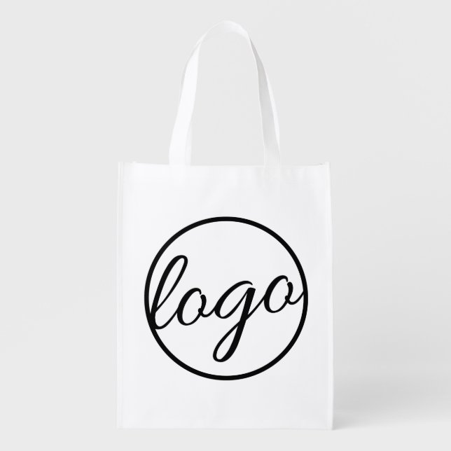 Custom Promotional Business Logo Grocery Bag (Front)