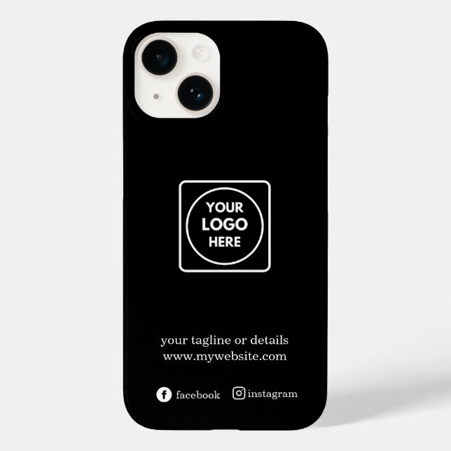 Custom Promotional Business Logo iphone case (Back)