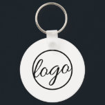 Custom Promotional Business Logo Keychain<br><div class="desc">Custom Keychain featuring a simple design with your business logo. A basic, minimalist design that works for any business. These make great marketing / promotional items for trade shows, gifts for clients or employees. These are especially perfect for real estate agents / realtors to give as a closing gift. DESIGN...</div>