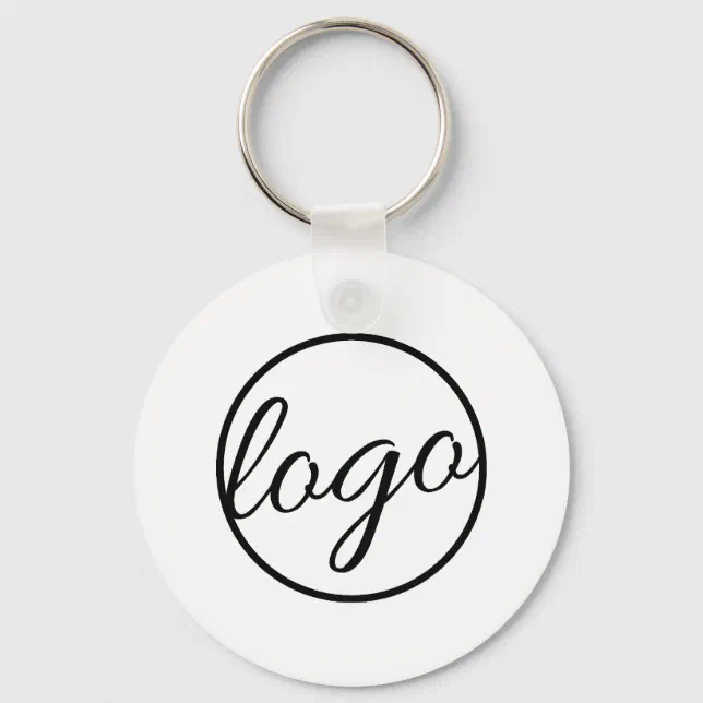 Custom Promotional Business Logo Keychain | Zazzle