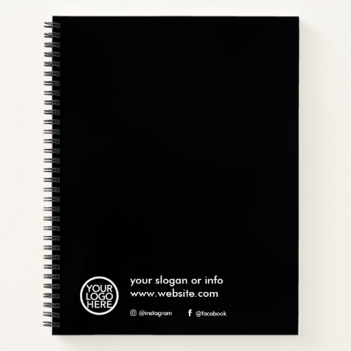 Custom Promotional Business Logo Notebook