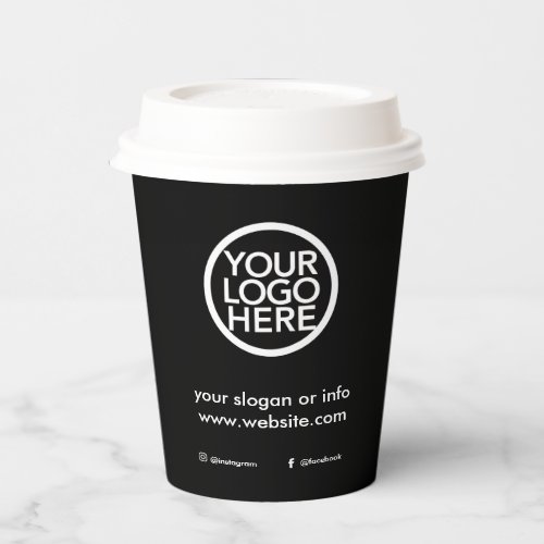 Custom Promotional Business Logo Paper Cups