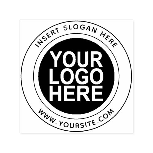 Custom Promotional Business Logo Round Rubber Stam Self_inking Stamp