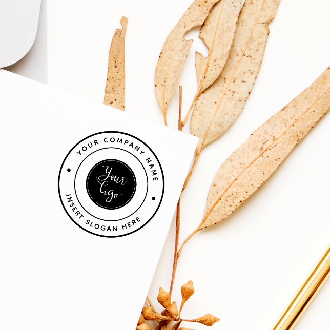 Custom Promotional Business Logo Round Rubber Stamp (Creator Uploaded)
