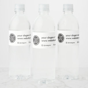 Custom Promotional Business Logo Water Bottle Label