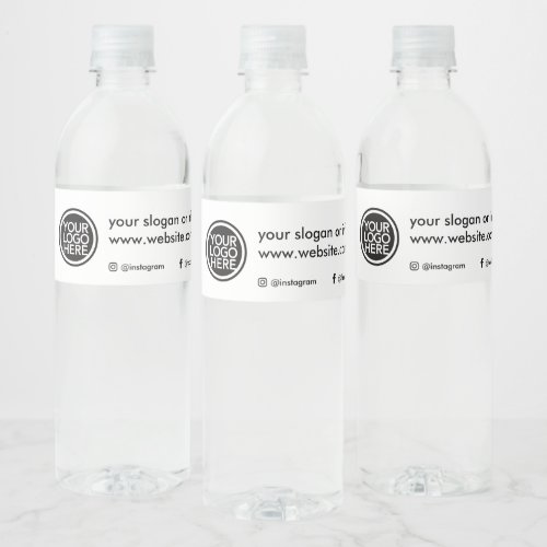 Custom Promotional Business Logo Water Bottle Label