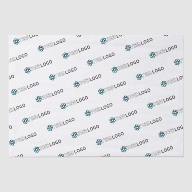 Custom promotional business logo white packaging tissue paper (Front)