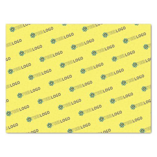 Custom promotional business logo yellow packaging tissue paper